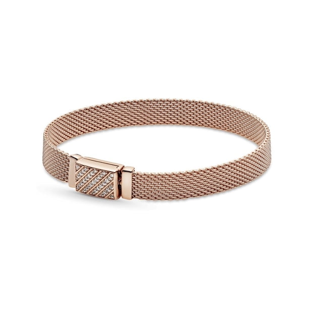Pulsera Pandora Reflexions Con Cierre Largo En Pavé 589358C01 | Talle 21 | Colección Pandora Reflexions | Joyería De Lujo Para Mujer | Ideal Para Regalo Elegante | Compatible Con Charms Pandora