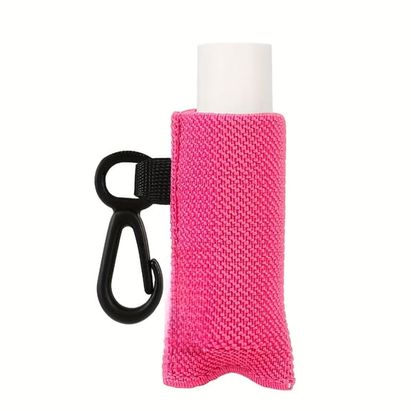 Tizuqe Lip Balm Holder Keychain Portable Cosmetic Clip On Chapsticks Organizer Gift