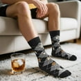 thumbnail image 5 of Funny Socks for Men Teens- I’D RATHER BE DRINKING WHISKEY Crew Socks - Fathers Day Novelty Gifts for Dad Husband Crazy Sock-Valentines Birthday Fun Gifts Ideas Christmas Stocking Stuffers, 5 of 7