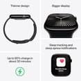 thumbnail image 3 of Apple Watch Series 10 Smartwatch con caja de aluminio negro azabache con Ink Sport Loop., 3 of 4