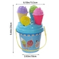 thumbnail image 3 of Children's Sorbet Beach Toy Bucket Combination Girls Play 1set Water Game Plug Play Hot Tub Lounger Swimming Pool Beach Kids 8- Standing Water Table Sandbox Cover Step, 3 of 9