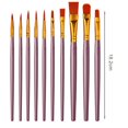 thumbnail image 2 of Paint Brush Kit 10pcs Artist Paint Brushes with Long Handle Soft Bristles, 2 of 8