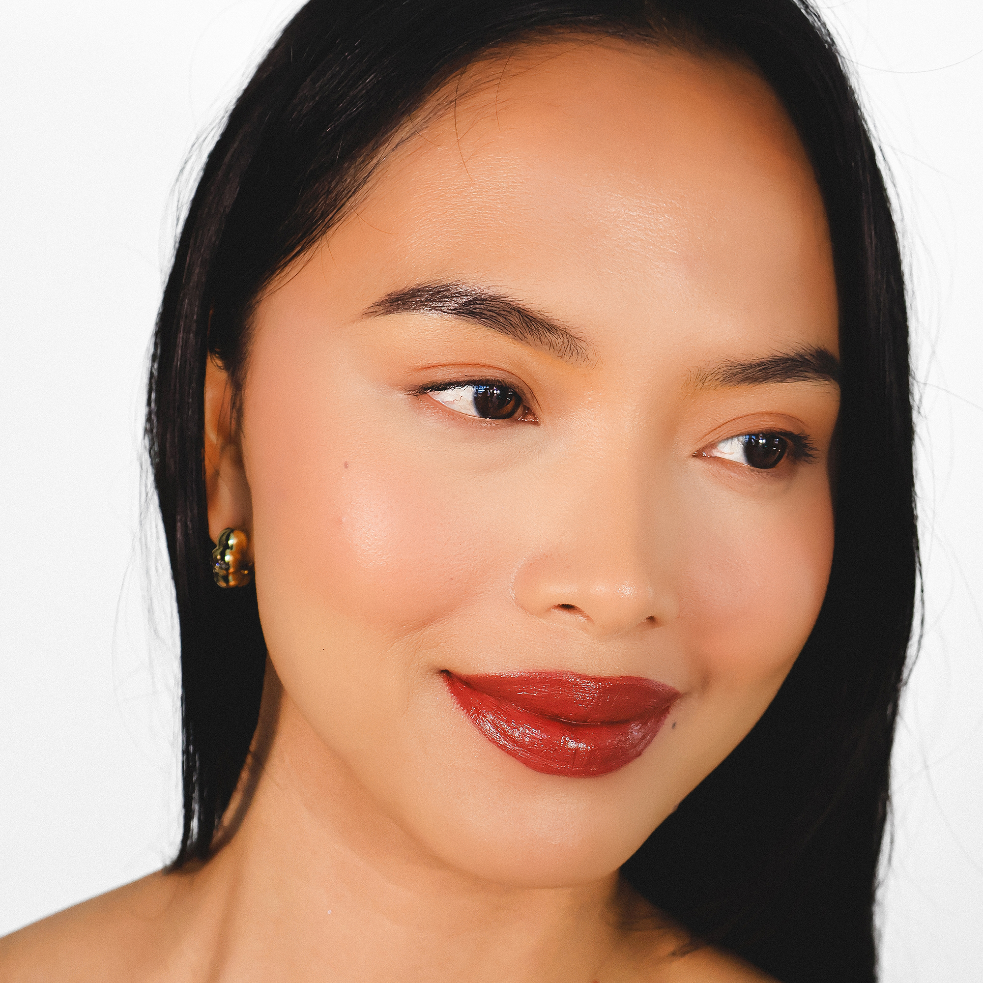 Motives® Satin Lip – Hydrating Matte Finish with Squalane & Botanicals for Smooth, Comfortable Wear – Buildable Color for All Skin Tones – Cherry Cola Shade – Rich Pigment