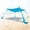 Sky Blue, variant on Beach Tent Sun Shelter UPF50+ - Easy Pop Up Beach Canopy - Outdoor Shade for Camping Trips, Fishing, Backyard Fun Picnics - Sand Shovel, Ground Pegs & Stability Poles, Sky Blue