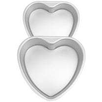 PAMINGONO 2Pcs Heart Shape Cake Pan Baking Mold Non Stick Oven Safe Aluminum Alloy For Home Users