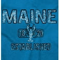 thumbnail image 2 of Maine Lobster Stenciled Distressed ME Women's T Shirt Ladies Tee Brisco Brands M, 2 of 5