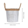 thumbnail image 3 of Flower Bucket Iron 2Pack 4.72x4.72x4.52in, 3 of 7