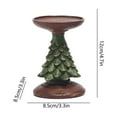 thumbnail image 4 of CQCYD under $5 Pillar Candle Holders Pine Tree Candlestick for Christmas Table Centerpiece, Resin Christmas Tree Candle Stand for Fireplace, 4 of 9