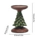 thumbnail image 3 of Candelabro de árbol de Navidad con base de madera, decoración europea de resina, centro de mesa creativo, soporte de vela artesanal ecológico, adorno festivo para el hogar., 3 of 5