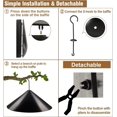 thumbnail image 4 of HUGFEGWE Outdoor Squirrel Flapper, Prevents Stealing Professional Protective 16 Inch Squirrel Baffle for Bird Feeder (Screw (PVC Material, with Hook)) U2537-6532, 4 of 9