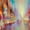Streetlife, variant on Elephant Stock City On The River Ii Wall Art - Horizontal Canvas Wall Art - Living Room Wall Decor - Abstract Canvas - Blue And Red Decor By Annette Schmucker - 12" x 8"
