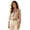 Khaki, variant on Shirts for Women Casual Plaid Ruffle Collar Long Sleeve Button Front Regular Fit Work Wear Shirt