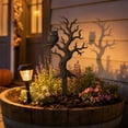 thumbnail image 6 of Metal Halloween Tree Garden Stake, 11.8Inch Durable Weatherproof Yard Art with Spooky Silhouette Design, Outdoor Lawn Decoration for Garden Patio Pathway Fall Decorations, 6 of 7