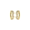 thumbnail image 3 of ARAIYA FINE JEWELRY 14K Yellow Gold Round Diamond Hoop Earrings (1/4 cttw, I2-I3 Clarity, I-J Color), 3 of 6