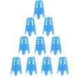 thumbnail image 1 of Golf Tees 10 Pcs Portable Golf Tee Package Can Be Cropped For Winter Turf And Driving Range Practice Golf Tees Drop Ship Long 10 Pcs Blue, 1 of 6