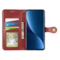 thumbnail image 3 of Funda de piel de color liso para Xiaomi 12 Pro, color rojo, 3 of 5