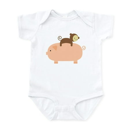 

CafePress - Baby Monkey Body Suit - Baby Light Bodysuit Size Newborn - 24 Months