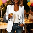 thumbnail image 5 of Miqool Womens Casual Blazer Jacket Open Front Long Sleeve Lapel Loose Fit Work Office Suit Coat with Pockets, 5 of 6