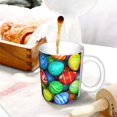 thumbnail image 3 of Yiaed Colorful Easter Eggs1 Print Ceramics Coffee,Large Handle Design,Extra Large Tea and Coffee Cup for Office and Home Mugs, 3 of 6