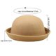 thumbnail image 2 of Srbtv-elegante sombrero de pescador para adultos con ala enrollable, estilo panameño, con forma de bombín, para hombre y mujer, 2 of 2