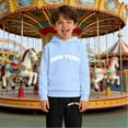 thumbnail image 2 of lnmuld Two Piece Boys Girls Outfit Casual Solid Color Letter Print Hoodie and Joggers Outfit Set for Kids Size:9-10 Years, 2 of 6