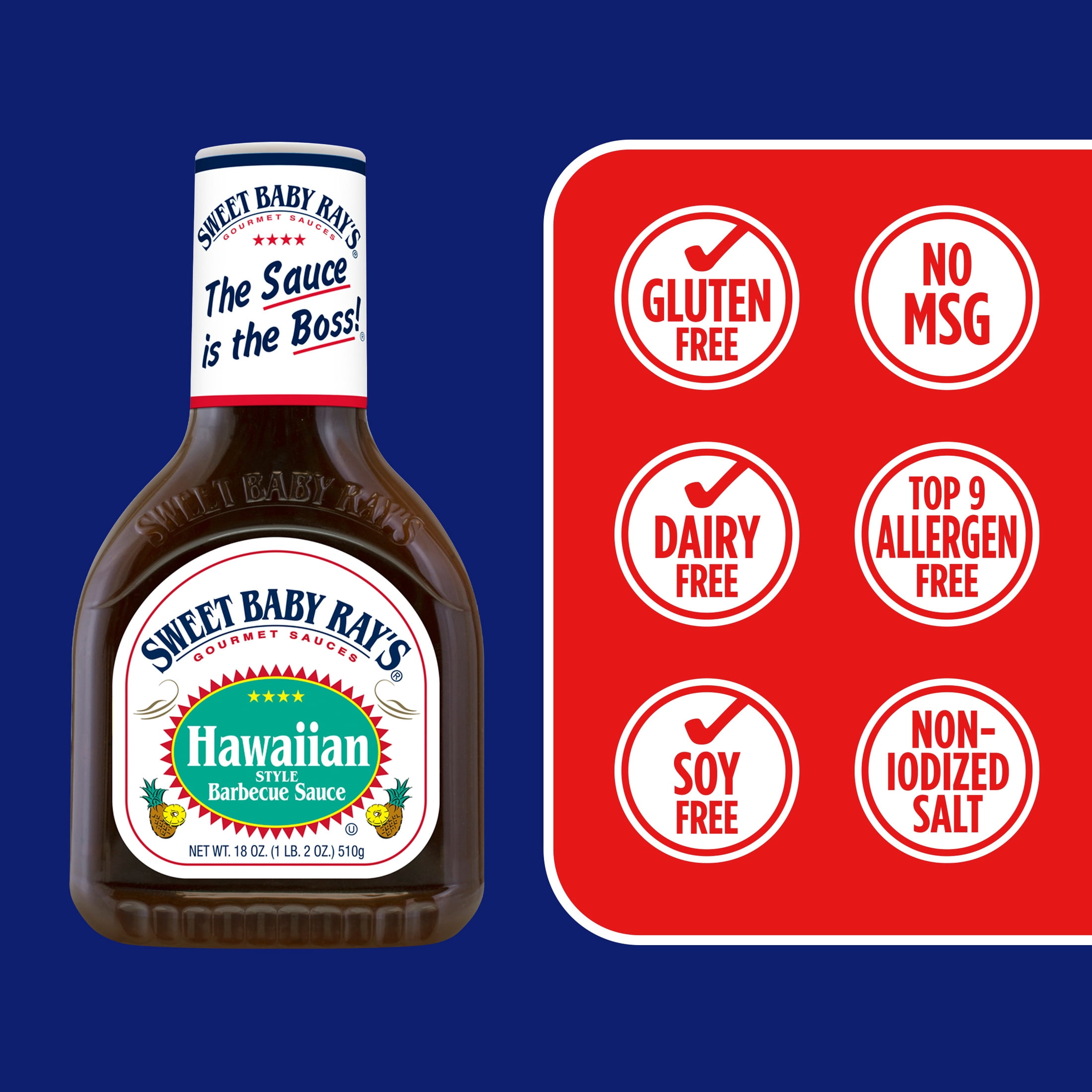(5 pack) Sweet Baby Ray's® Hawaiian Style Barbecue Sauce 18 oz