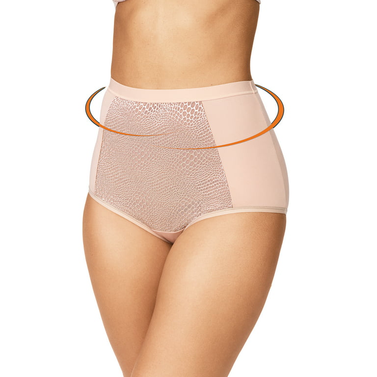 Warners® Blissful Benefits Tummy-Smoothing Comfort Microfiber Brief 3-Pack  RS4433W 