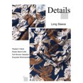 thumbnail image 7 of Nlife Women Hawaiian Shirt for Women V-Neck Long Sleeve Top Floral Tropical Casual Blouse, 7 of 7