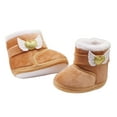 thumbnail image 4 of Newborn Baby Girl Plush Snow Booties Keep Warm Shoes Non-Slip Sneaker Walking Soft-Soled Breathable Heart Wings First Walkers, 4 of 4