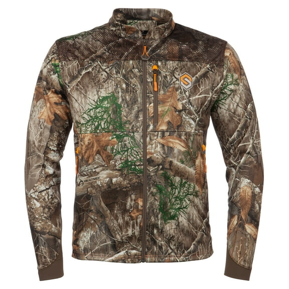ScentLok Camo Hunting Jacket for Men - Savanna Aero Crosshair Lightweight Gear (Realtree Edge, Small)