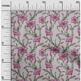 thumbnail image 2 of oneOone Cotton Jersey Pink Fabric Floral Sewing Material Print Fabric By The Yard 58 Inch Wide, 2 of 5