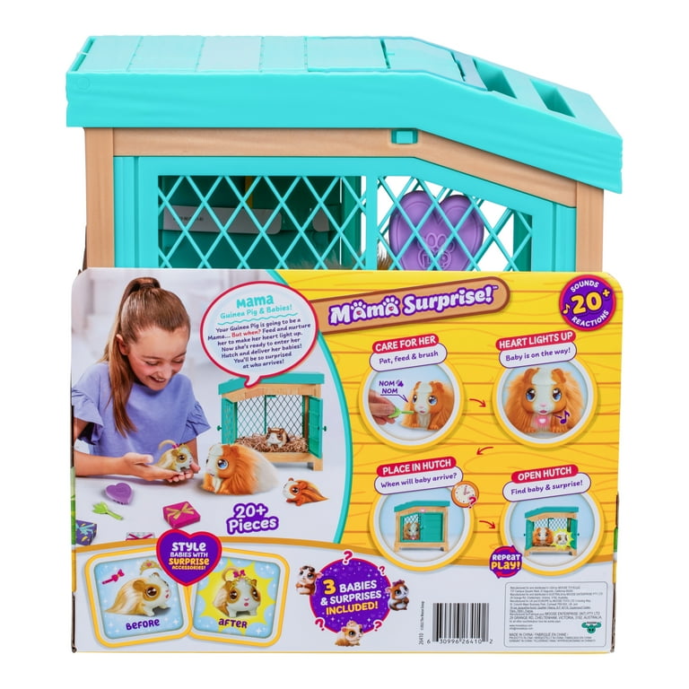 Little Live Pets Mama Surprise Soft Interactive Mama Guinea Pig 20 Sounds Reactions Ages 4