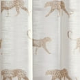thumbnail image 4 of Rochelle Porter Jaguars Single Panel Curtain Poletop Rod Pocket, Cotton, Ivory, Light Filtering, Adult, 50" W x 84" L, 4 of 8