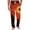 CRU54-Earthy Yellow, variant on Halloween Pajamas For Mens Devil Lantern Patterned Drawstring House Bottom Stretch Lounge Spooky Ghost Dressy Pants Orange L