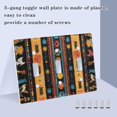 thumbnail image 3 of Yayeee Toggle Light Switch Wall Plate 3-Gang 6.37"x4.48" Decorative Outlet Cover, Orange Geometric, 3 of 7