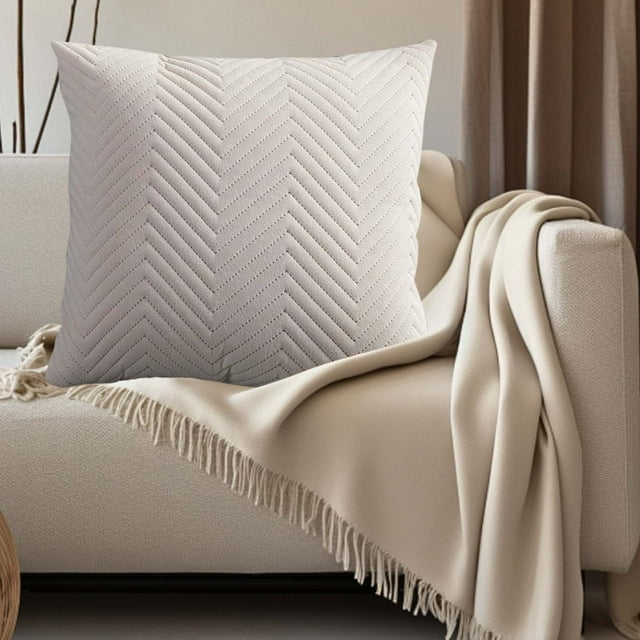 Throw Pillow Cover Decorative Throw Pillow Covers Throw Pillows Covers Velvet Throw Pillow Covers Solid Color Pleated Pillowcase Sofa Cushion Headboard Pillow Office Lumbar Support Waist Protection