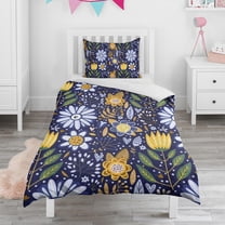 Pioneer Flower Duvet Cover and Pillowcase Set for Single Bedding, Bedroom Accessories for Kids Teens