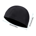 thumbnail image 2 of Unisex Fashion Fully Enclosed Solid Color Baseball Fit Swimming Cap for Water Sports and Pool Activities, 2 of 6