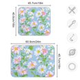 thumbnail image 4 of Yayeee Dish Drying Mat for Kitchen Counter 18"x24" Microfiber Absorbent Pad, Blue Floral, 4 of 7