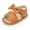 Brown, variant on Meckior Baby Girls Sandals Rubber Sole Infant Summer Bow-Knot Shoes for First Walker 0-18 Months
