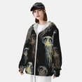 thumbnail image 4 of Pofeuu Jellyfish Print Sun Protection Outdoor Lightweight Full Zip UV Cooling Hoodie Long Sleeve Summer Clothing for Outdoor Hiking-X-Large, 4 of 5