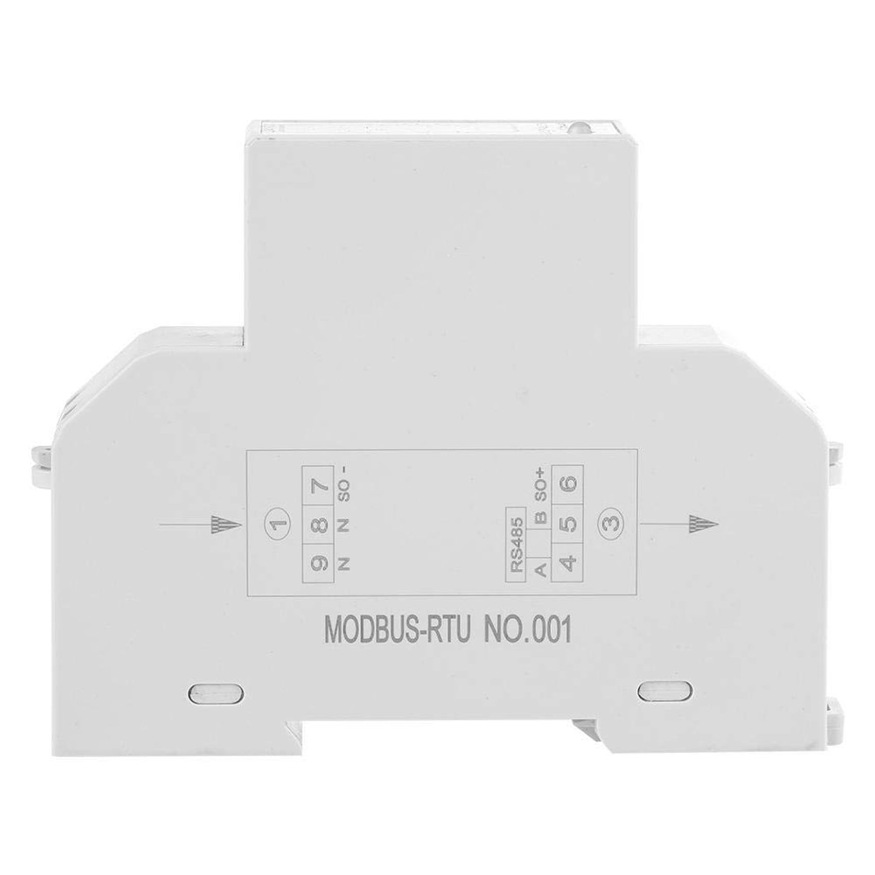 2X 5-100A 220V Energy Meter Single Phase RS485 MODBUS Protocol LCD Backlit Display Din Rail Watt Meter Energy Meter,2 * DDM18SD Energy Meter 4 * Shell Accessories 2 * User manual,white