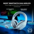 thumbnail image 4 of Razer Barracuda X Wireless Gaming Headset for PC, PS5, PS4, NS, Mobile, 2.4GHz, Bluetooth, 250g, White, 4 of 14