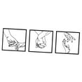 thumbnail image 2 of Póster de dibujo de Arte de Línea minimalista, decoración de pared con línea de manos, arte de pared minimalista creativo moderno, póster abstracto, 2 of 5