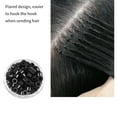 thumbnail image 2 of 500Pcs Micro Rings 5mm Silicone Lined Aluminum Link Rings Lined Rings Beads for Hair Extensions Tools, Black, 2 of 8