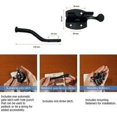thumbnail image 3 of Black Automatic Door Lock with 6 Screws for Patio/Garden/Door, 3 of 5
