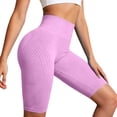 thumbnail image 4 of xfsWaSs Stretchy Workout Biker Shorts for Women Soft Yoga Shorts Tummy Control High Waisted Athletic Shorts Knee-Length Bottoms Activewear, 4 of 8