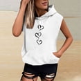 thumbnail image 2 of Tsesme Sleeveless Hoodies for Women Casual Loose Tank Tops Lightweight Workout Gym Pullover Sweatshirt with Pocket, 2 of 4