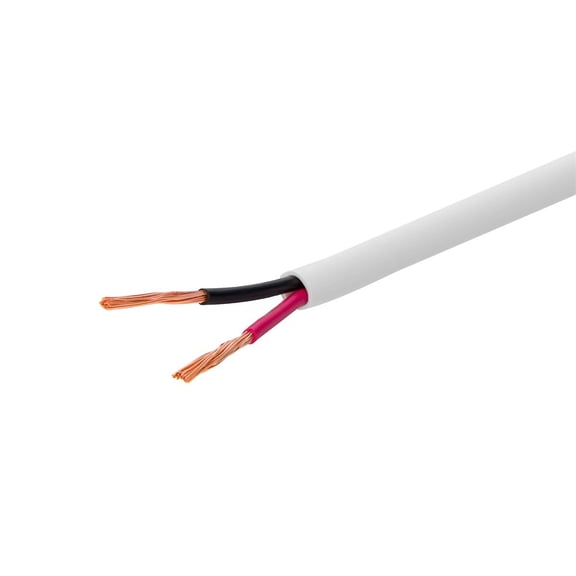 Monoprice Speaker Wire, CL2 Rated, 2-Conductor, 12AWG, 1000ft, White