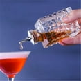 thumbnail image 3 of veasfak Bitters Bottle Bartender Decanter Dasher Bottle for Bar Home Desktop Living Room Square, 3 of 8